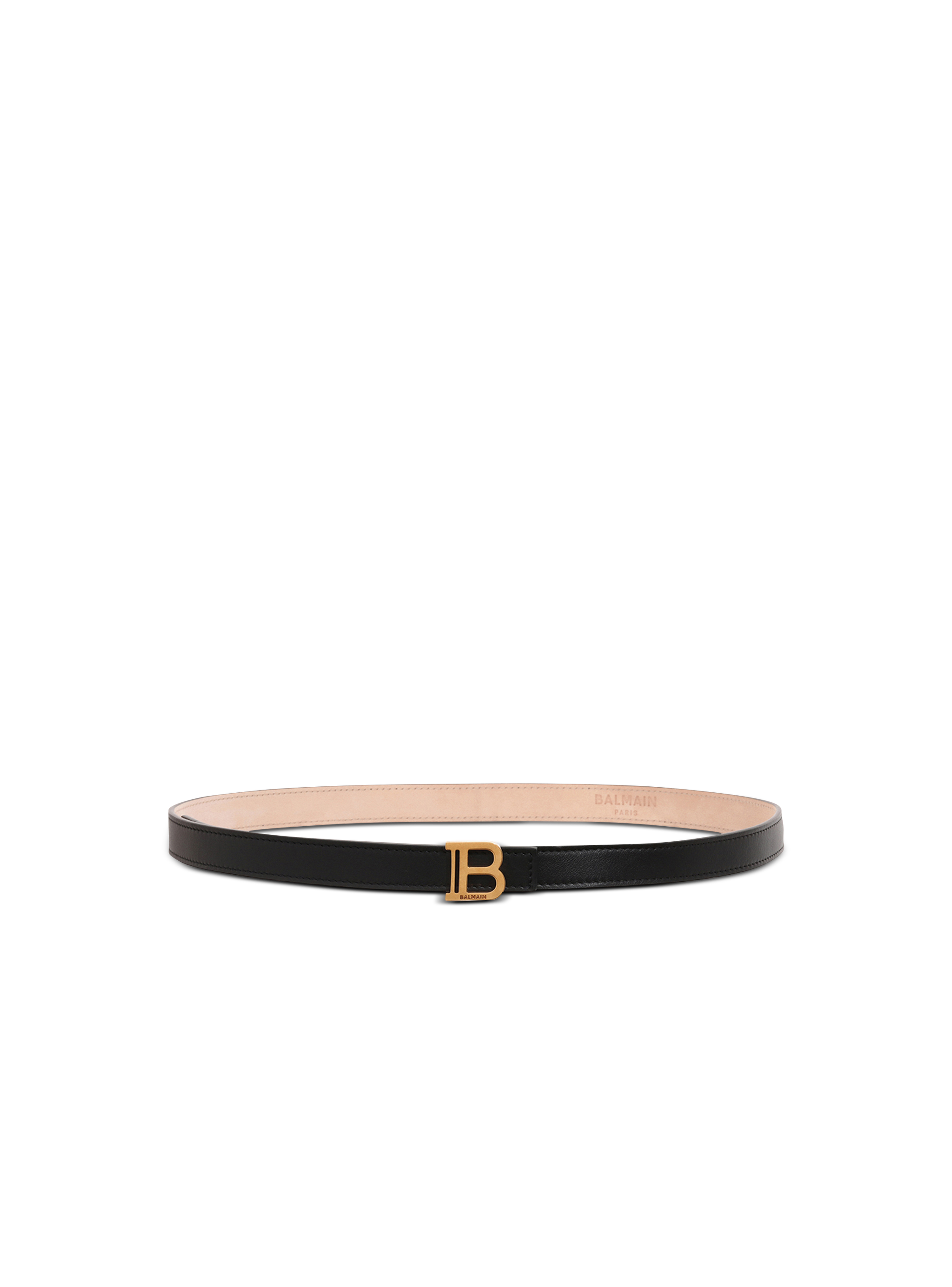 Smooth leather B-Belt belt, black