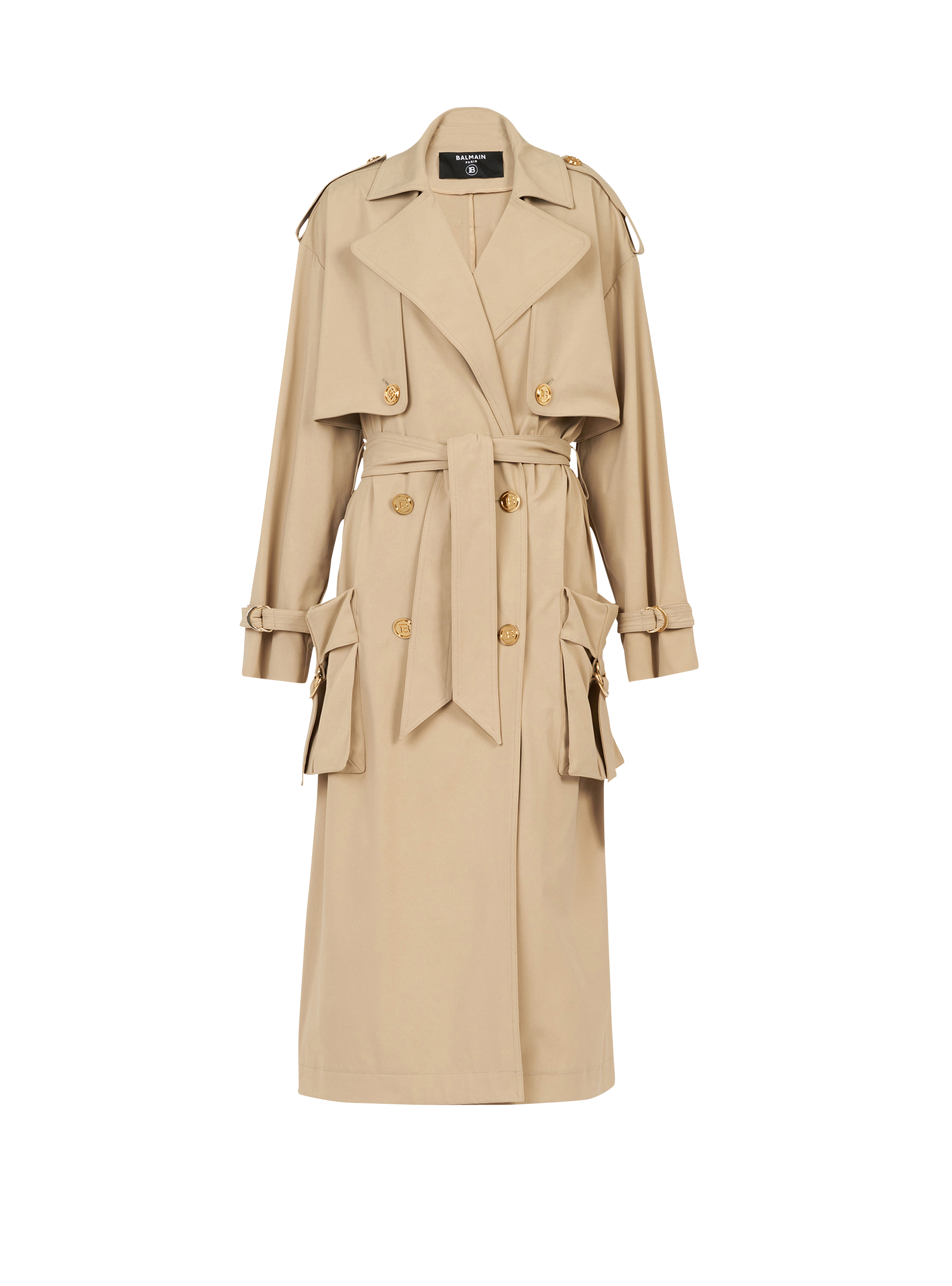 Gabardine trench coat - Women | BALMAIN